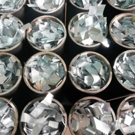 30 Canhes de papel prata